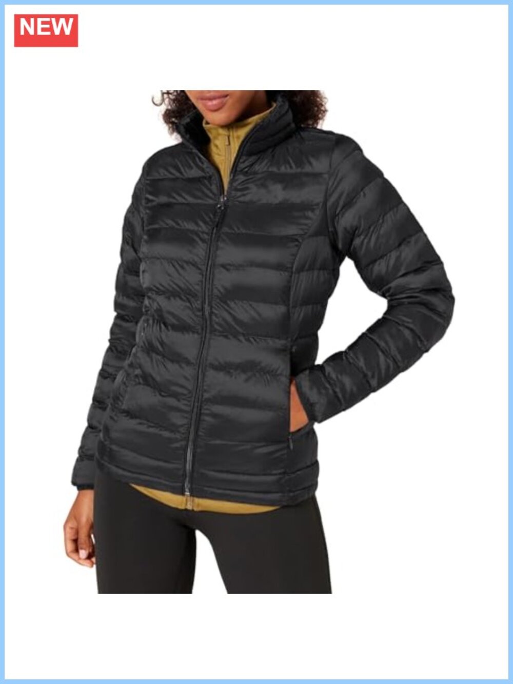 Women's Lightweight Packable Puffer Jacket Water-Resistant Long Sleeve Quilted
